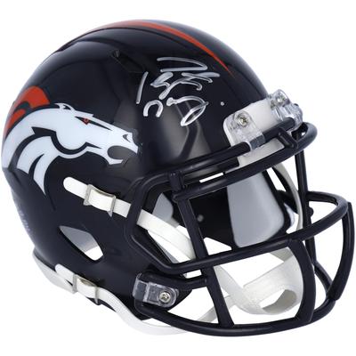 Peyton Manning Denver Broncos signierter Riddell Speed Mini-Helm Image