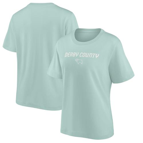 Derby County Bloom Graphic Übergroßes T-Shirt – Mint – Damen