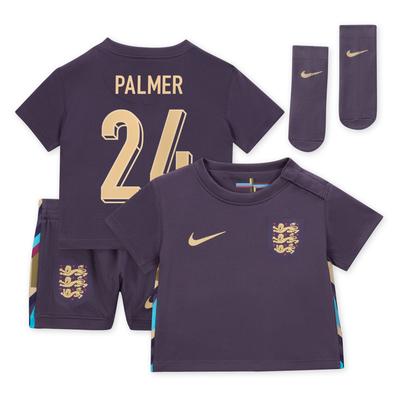England Nike Away Stadium Mini Kit 2024 – Baby mit Aufdruck Palmer 24 Image