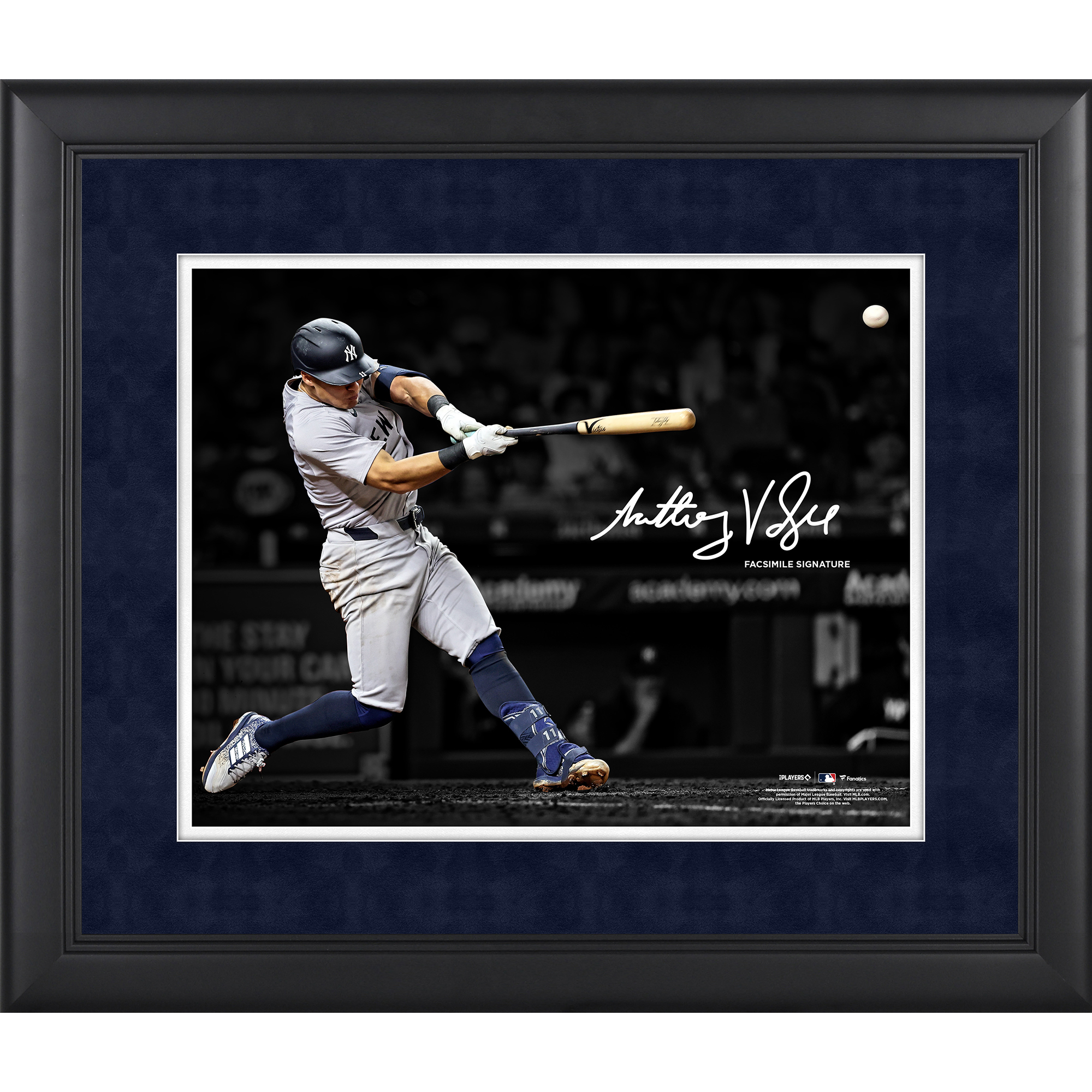 Anthony Volpe New York Yankees Faksimile Signatur gerahmt 11" x 14" Spotlight Foto Image
