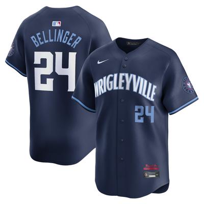 Chicago Cubs Nike MLB Limited City Connect-Trikot – Marineblau – Cody Bellinger – Herren Image