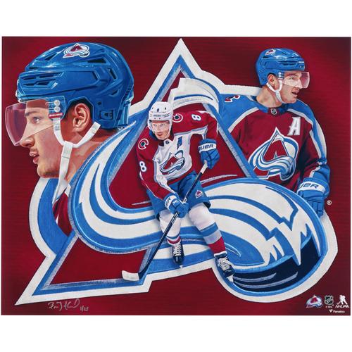 Cale Makar Colorado Avalanche Fotodruck, 40,6 x 50,8 cm, signiert vom Künstler Brian Konnick, limitierte Auflage von 25 Stück