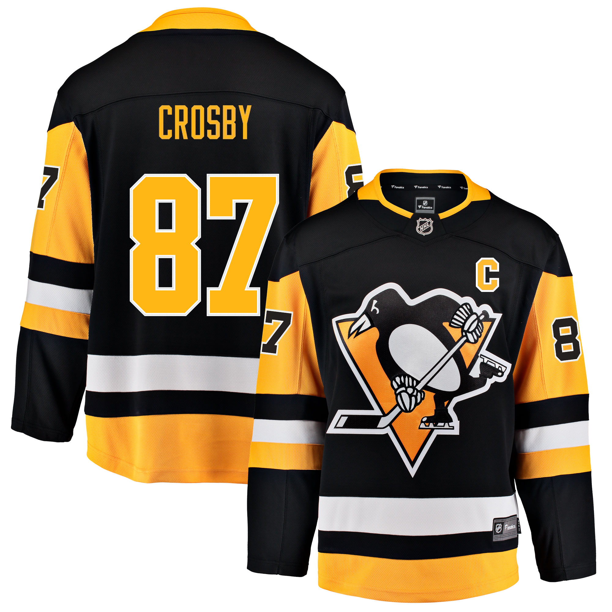 Pittsburgh Penguins Fanatics Branded Home Breakaway Jersey - Sidney Crosby - Mens Image