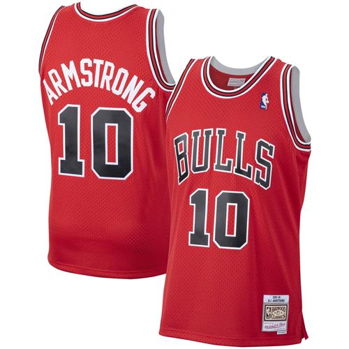 Mitchell & Ness B. J. Armstrong Red Chicago Bulls 2001/02 Hardwood Classics Swingman-Trikot für Herren