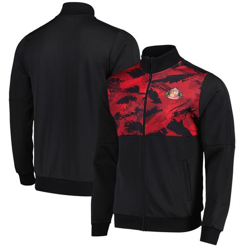 Sunderland Camo Trainingsjacke – Schwarz/Rot – Herren