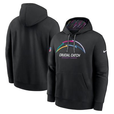 Schwarzer Nike Los Angeles Chargers 2024 NFL Crucial Catch Club Pullover-Hoodie für Herren Image