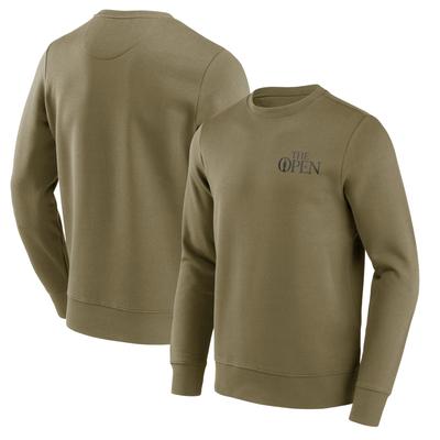 The Open Small Mono Logo Graphic Crew Sweatshirt – Khaki Image