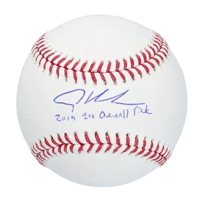 Von Adley Rutschman signierter Baseball der Baltimore Orioles mit der Aufschrift „2019 1ST OVERALL PICK“ Image