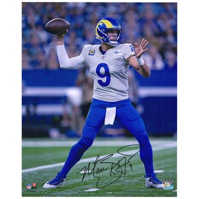 Autogrammfoto von Matthew Stafford, Los Angeles Rams, 16 x 20 Zoll Image