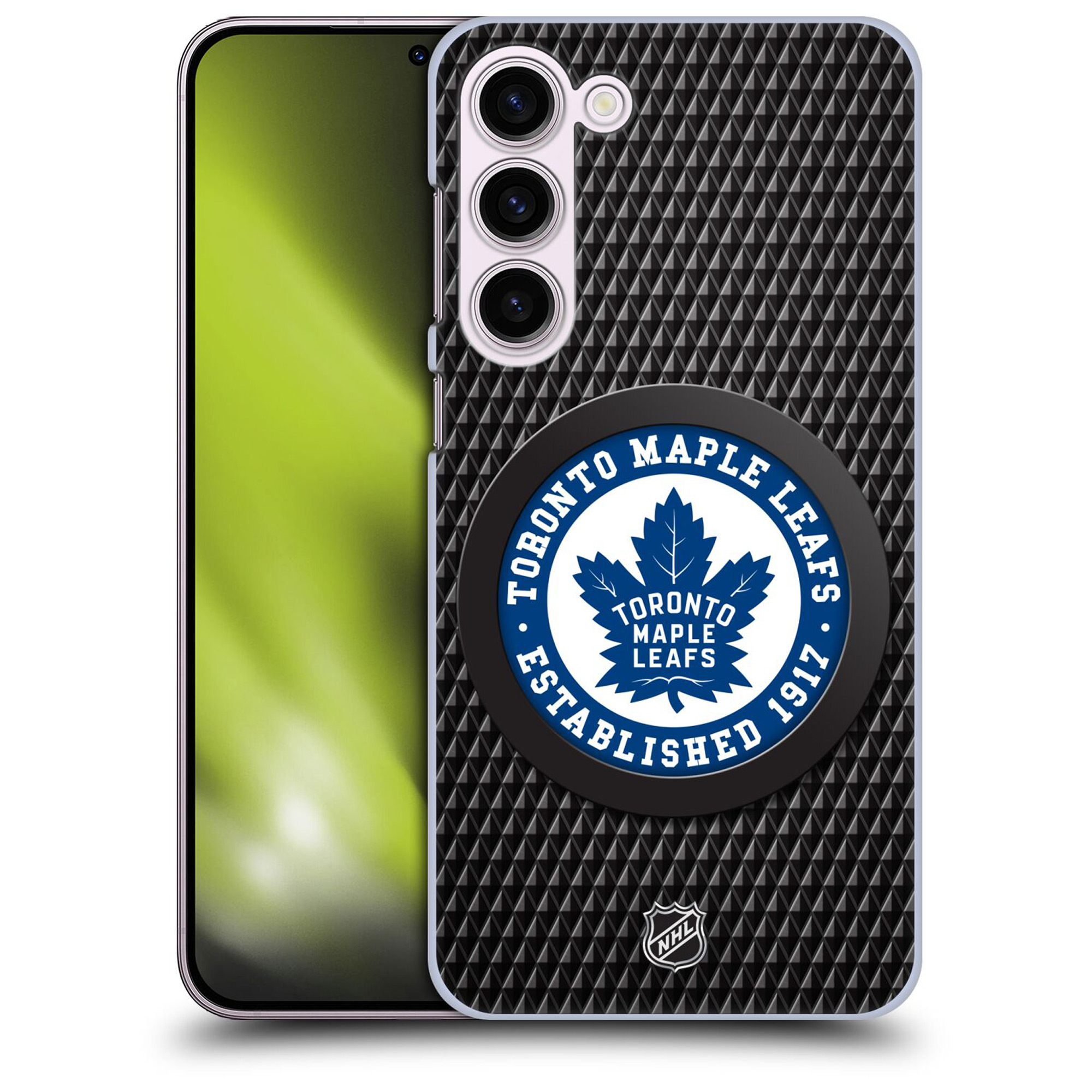 Toronto Maple Leafs NHL Puck Texture Grafik Phone Case - Samsung Image
