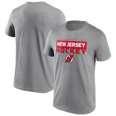 New Jersey Devils Fanatics Branded Gain Ground T-Shirt - Sportgrau - Herren Image