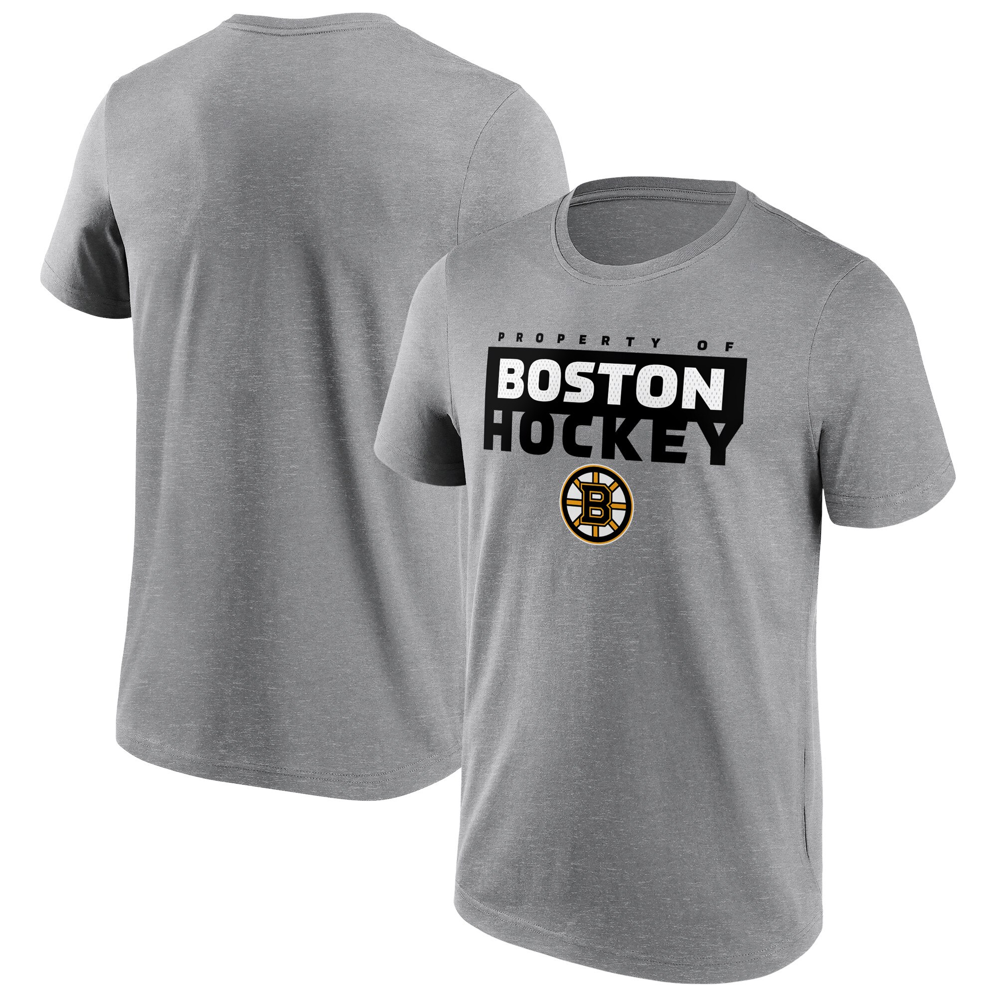 Boston Bruins Fanatics Branded Gain Ground T-Shirt - Sportgrau - Herren Image