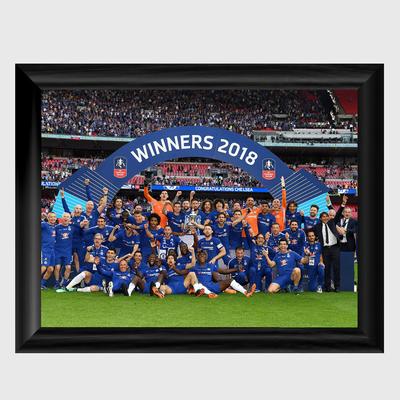 Chelsea FA Cup Team Print gerahmt 8 x 6 Image