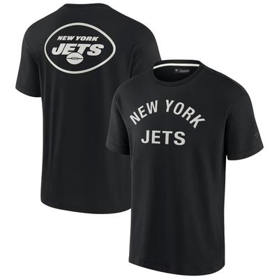 Unisex Fanatics Schwarzes New York Jets Elements Superweiches Kurzarm-T-Shirt Image
