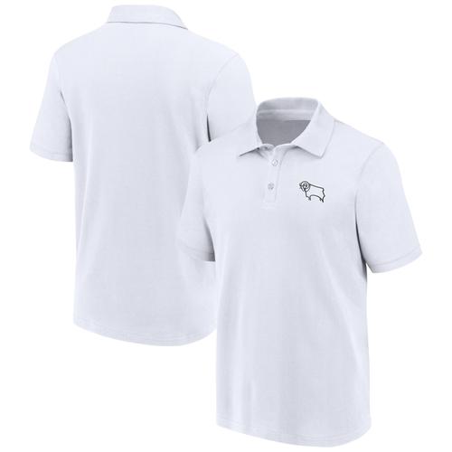 Derby County Essentials Polo – Weiß – Herren