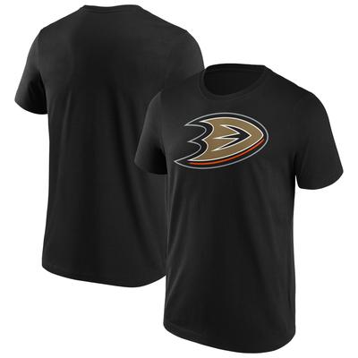 Anaheim Ducks Fanatics Branded Iconic Primary Color Logo Graphic T-Shirt – Schwarz – Herren Image