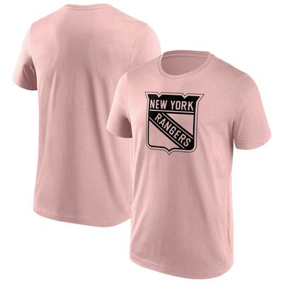 New York Rangers Fanatics Branded Fashion Color Logo T-Shirt - Pink - Herren Image