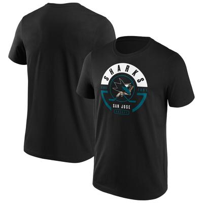 San Jose Sharks Fanatics Branded Block Party T-Shirt - Schwarz - Herren Image