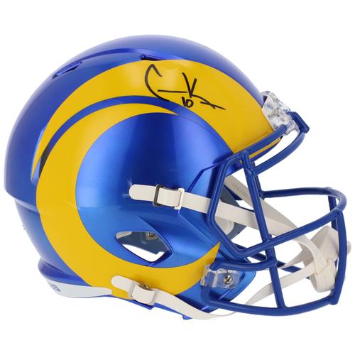 Cooper Kupp Los Angeles Rams signierter Riddell 2020 – aktueller Speed-Replika-Helm