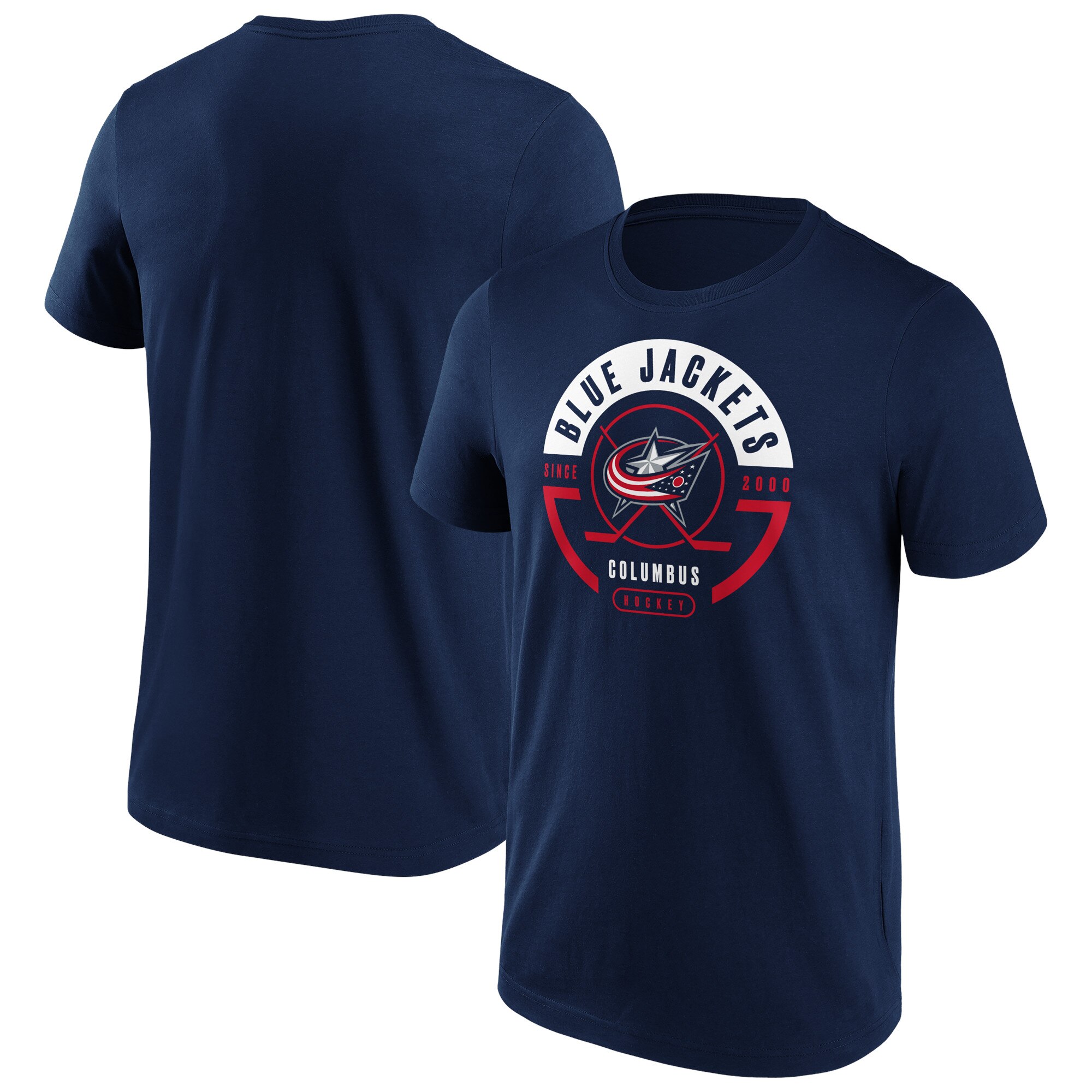 Columbus Blue Jackets Fanatics Branded Block Party T-Shirt - Navy - Herren Image
