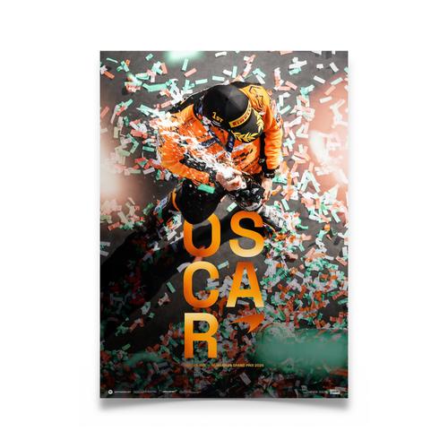 McLaren Oscar Piastri erster Sieg beim Grand Prix – Sammlereditionsposter – Ungarn 2024