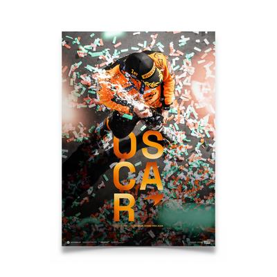McLaren Oscar Piastri erster Sieg beim Grand Prix – Sammlereditionsposter – Ungarn 2024 Image