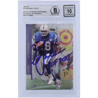 Marshall Faulk Indianapolis Colts signiert 1994 Upper Deck SP #3 Beckett Fanatics bezeugt authentifizierte 10 Rookie-Karte mit "HOF 20XI" Inschrift Image