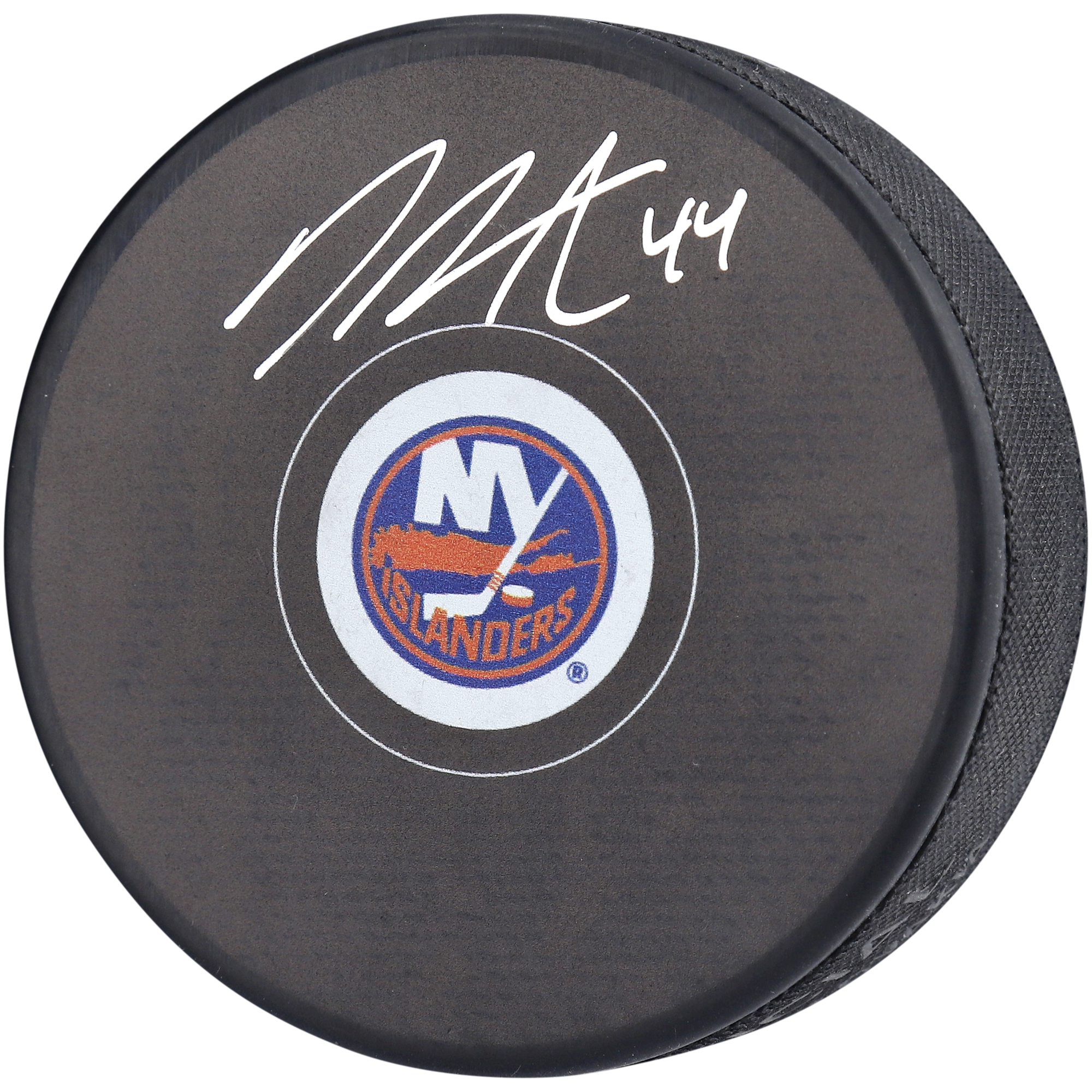 Signierter Hockeypuck von Jean-Gabriel Pageau, New York Islanders Image