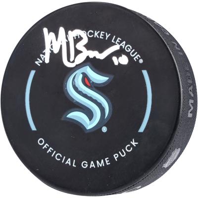 Matt Beniers Seattle Kraken - Signierter offizieller Spielpuck Image