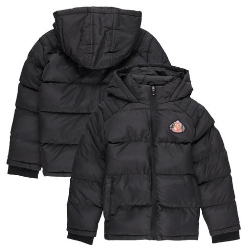 Sunderland Soft Touch Wattierte Jacke – Schwarz – Kinder