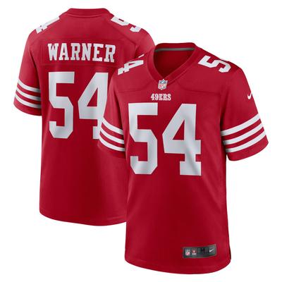 San Francisco 49ers Nike Game Heimtrikot - scharlachRöt - Fred Warner - Herren Image