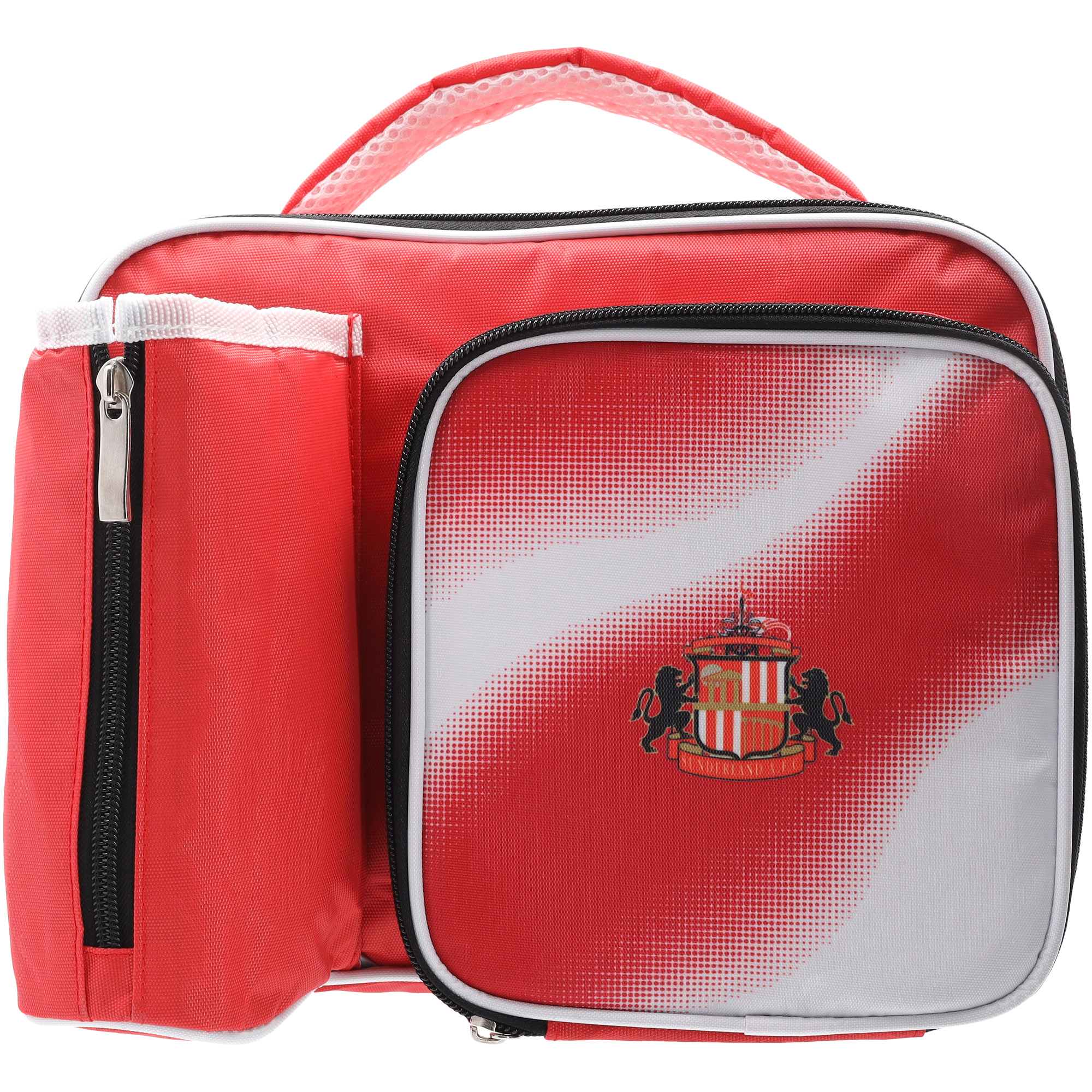 Lunchbag und Flaschenhalter mit Sunderland-Wappen – 24 B x 19,5 H x 8 T cm Image