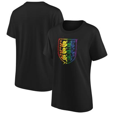 England Pride Splatter Graphic T-Shirt – Schwarz – Damen Image