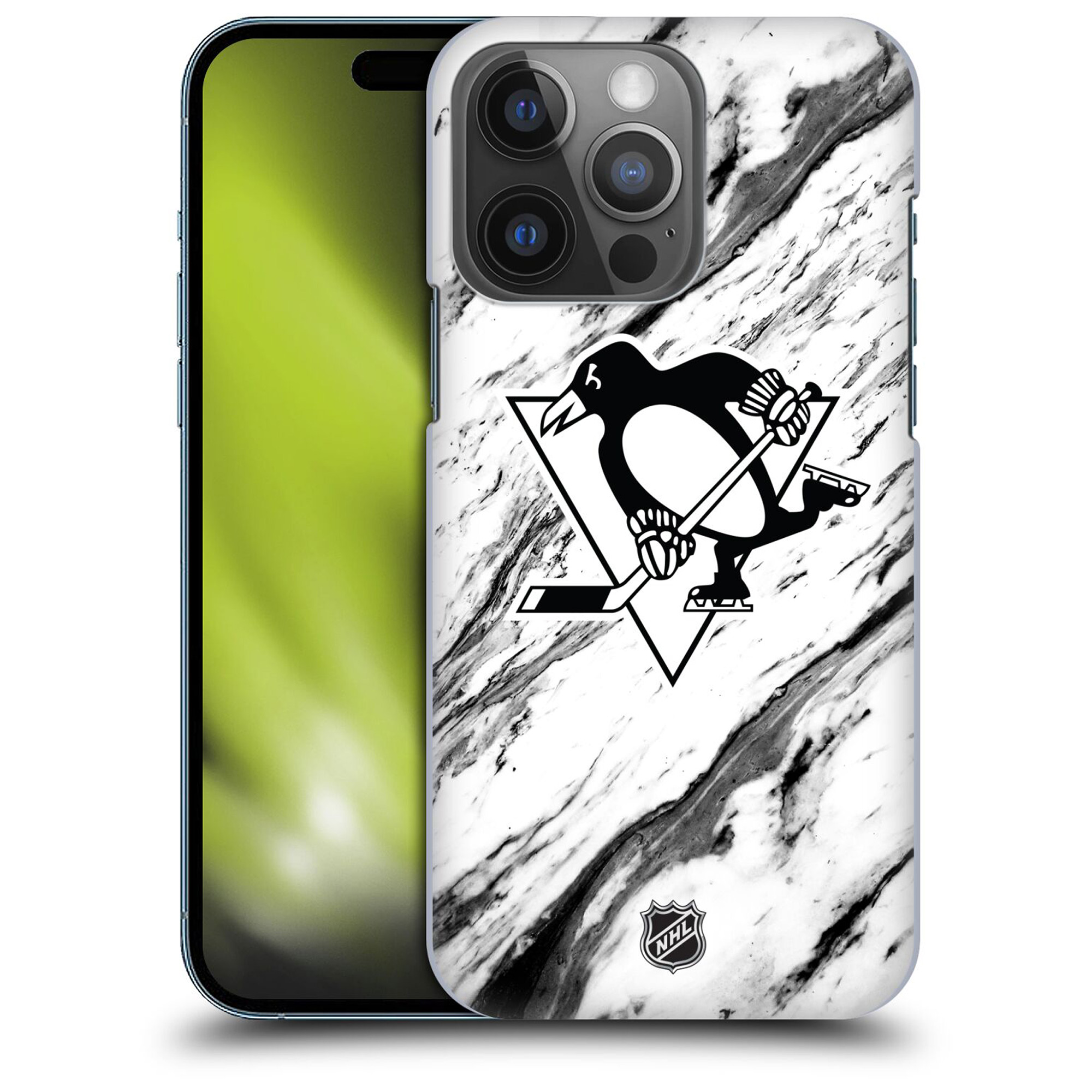 Pittsburgh Penguins NHL Marble Pattern Grafik Phone Case - iPhone Image
