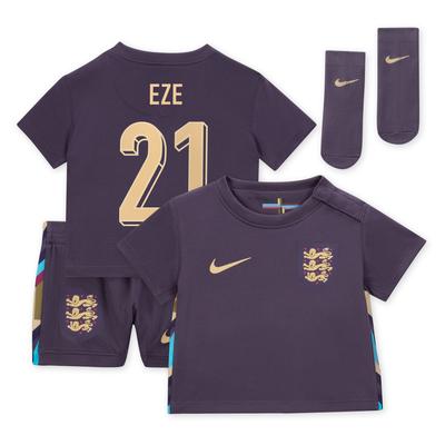 England Nike Away Stadium Mini Kit 2024 – Baby mit Aufdruck Eze 21 Image