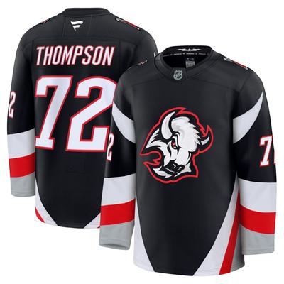 Herren Fanatics Tage Thompson Schwarzes Buffalo Sabres Alternatives Premium-Trikot Image
