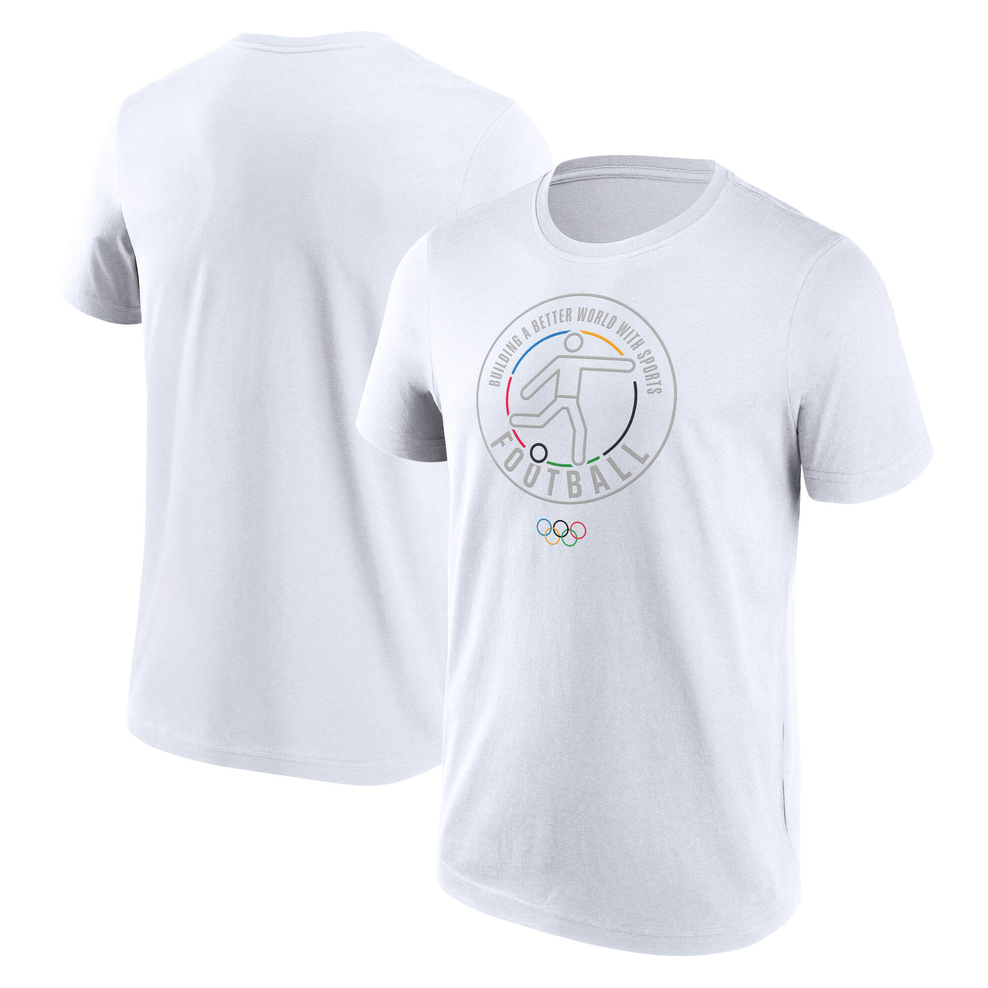 The Olympic Collection Golf Piktogramm-T-Shirt – Weiß – Unisex Image