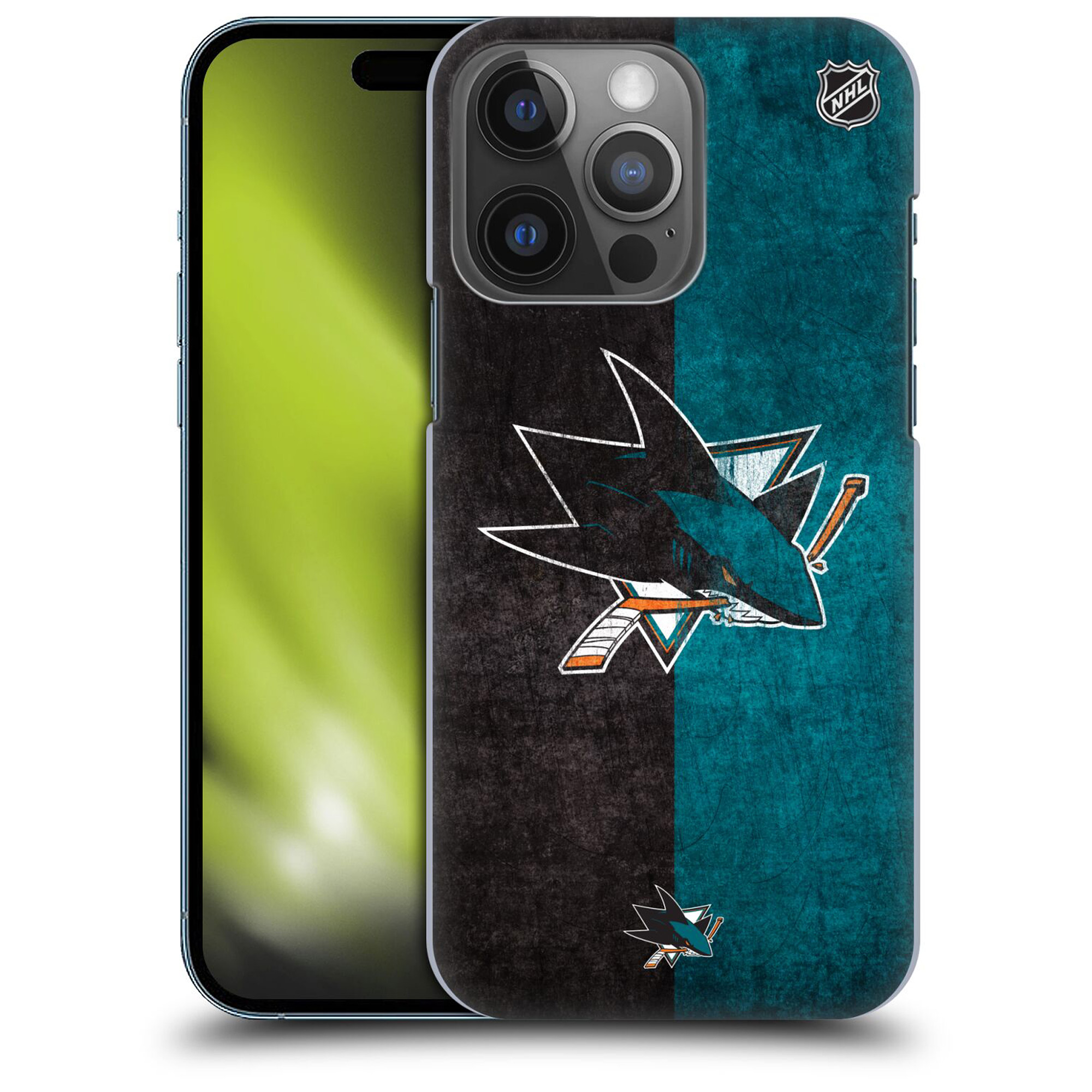 San Jose Sharks NHL Half Distressed Grafik Phone Case - iPhone Image