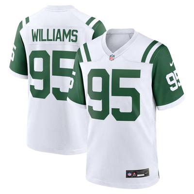 New York Jets Nike Classic Ausweichtrikot - Weiß - Quinnen Williams - Herren Image