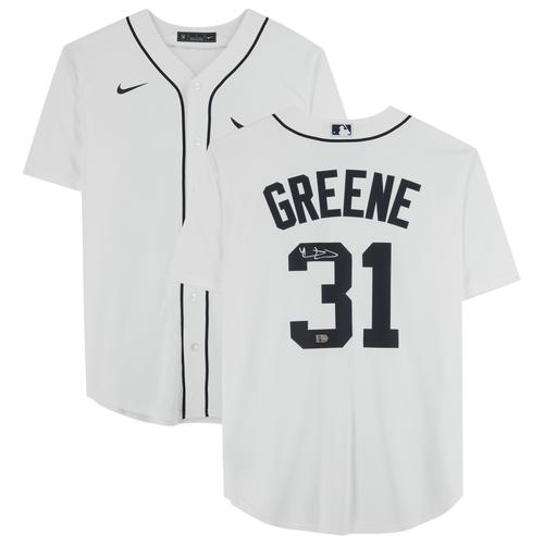 Riley Greene – Weißes, signiertes Nike-Replika-Trikot der Detroit Tigers