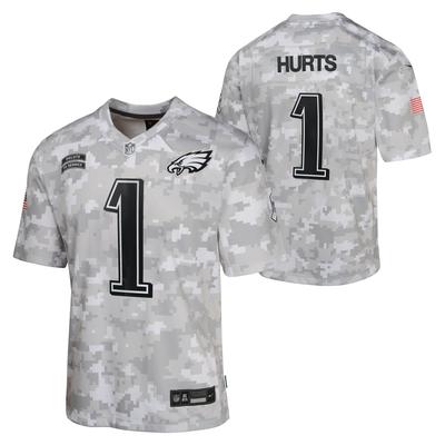 Philadelphia Eagles Nike 2024 Salute To Service Trikot - Jalen Hurts - Jugendliche Image