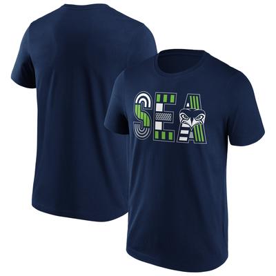 Seattle Seahawks Wild Cat Iconic Hometown Grafik T-Shirt - Herren Men Image