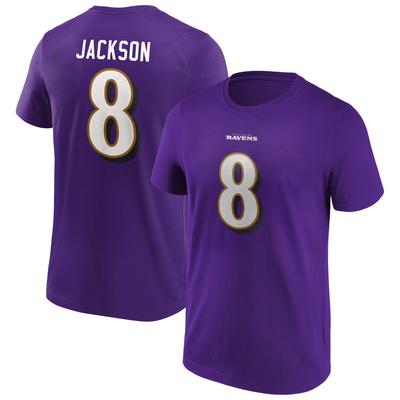 Baltimore Ravens Home Name & Nummer T-Shirt - Lamar Jackson - Herren Image