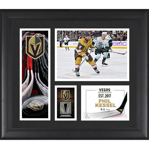 Phil Kessel Vegas Golden Knights, gerahmte Spielercollage, 15 x 17 Zoll, mit einem Stück eines beim Spiel verwendeten Pucks