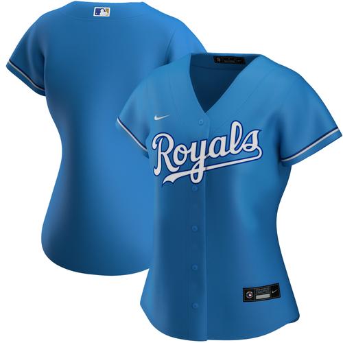 Hellblaues alternatives Kansas City Royals-Replika-Teamtrikot von Nike für Damen