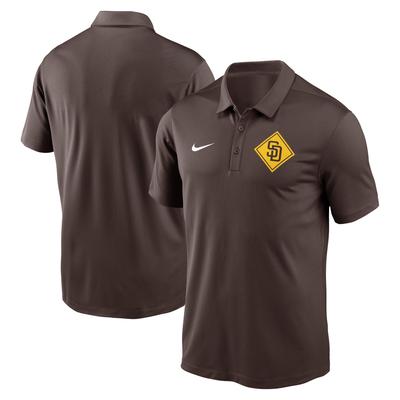 Nike Brown San Diego Padres Diamond Icon Franchise Performance-Poloshirt für Herren Image