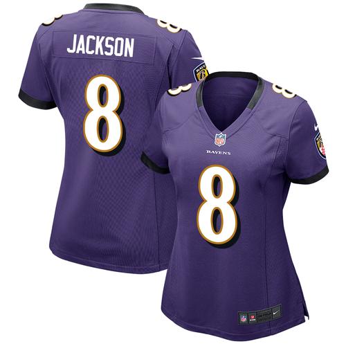 Baltimore Ravens Home Game Jersey - Lamar Jackson - Womens