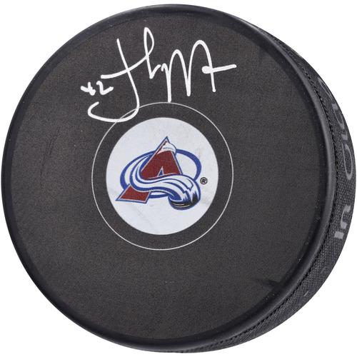 Josh Manson Colorado Avalanche signierter Hockey-Puck