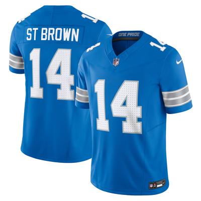 Nike Amon-Ra St. Braun-Blau Detroit Lions Vapor F.U.S.E. Limited Trikot für Herren Image