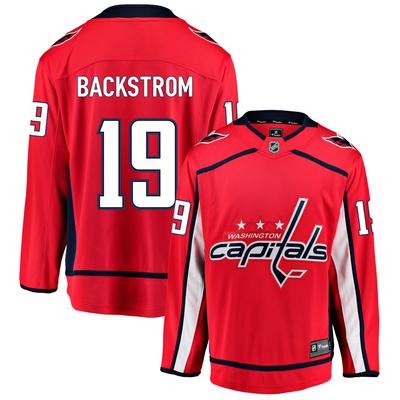 Washington Capitals Fanatics Branded Home Breakaway Jersey - Nicklas Backstrom - Mens Image